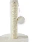 M-PETS My First Cat Tree macskakaparó pompommal 24x36cm oszlop d.5cm fehér 
