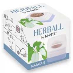   M-PETS Herball matatabi golyó rögzíthető tartóban 4,5cm (golyó 2,8cm)