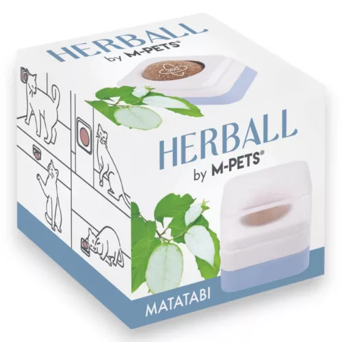M-PETS Herball matatabi golyó rögzíthető tartóban 4,5cm (golyó 2,8cm)