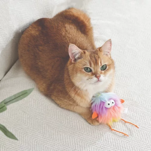 M-PETS Fluffy macskajáték macskamentával 7cm