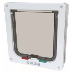   M-PETS Doras 4 irányú alagutas macskaajtó 195x190mm/169x160mm fehér