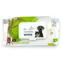   M-PETS tisztasági törlőkendő bambuszos eldobható 15x20cm 40db