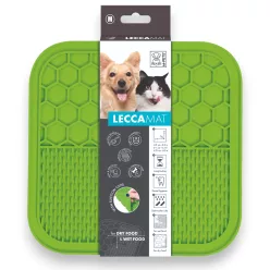 M-PETS Lecca falásgátló nyalószőnyeg M 21x21x1cm zöld
