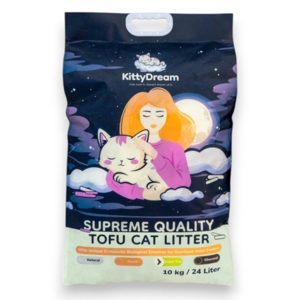 KittyDream tofu macskaalom 24L/10kg natúr