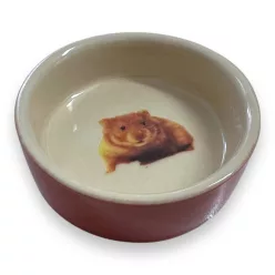Nobby kerámia tál hörcsögnek 55ml 7,5cm piros