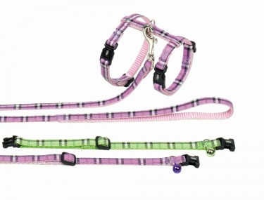 Nobby cica hám szett zöld 78068-35