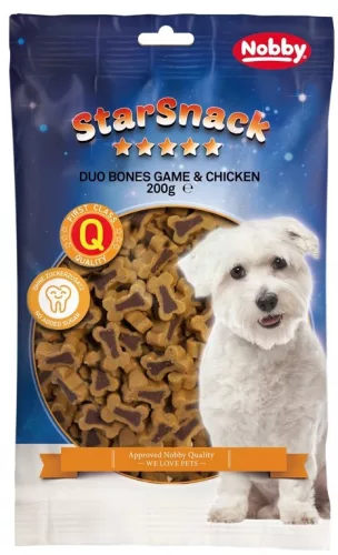 Nobby jutalomfalat mini csontok csirke-vad 200g