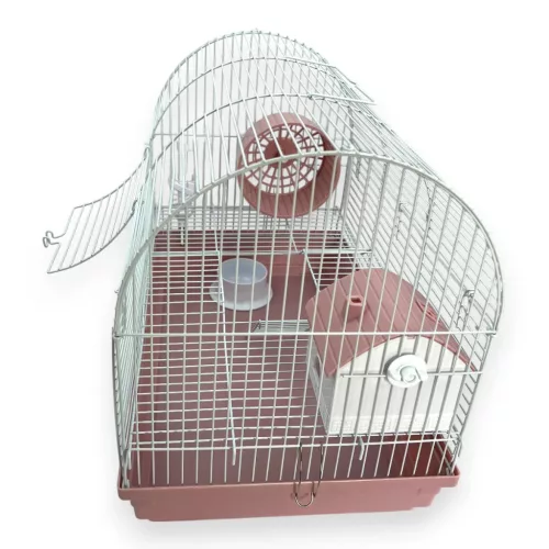 Petportal Arcadia hörcsögketrec szett 47x30x38cm rózsaszín