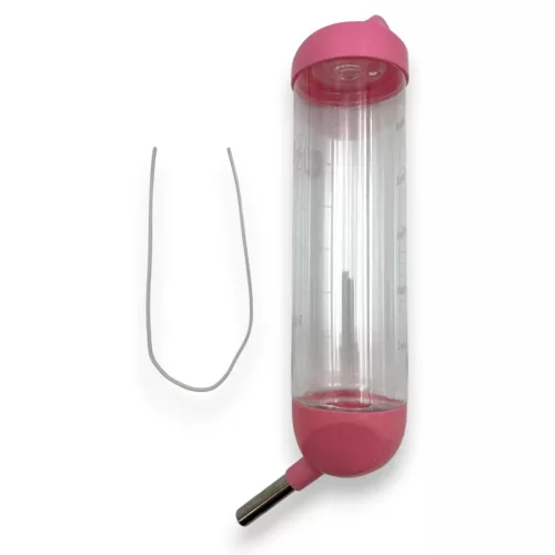 Navo fémcsőrös rágcsáló itató nyulaknak 500ml rózsaszín
