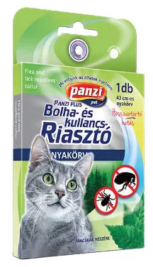 Panzi bolha és kullancs riasztó nyakörv cica 43cm