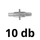 Akváriumi levegőcső toldó 4mm/6mm csőhöz ATC-02 10db