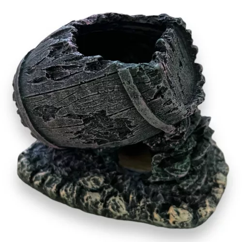 Akváriumi dekoráció PO-018 hordó 10x7x8xcm