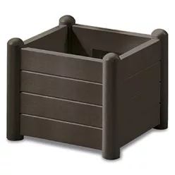 Stefanplast virágláda 43x43x35cm 30L dióbarna