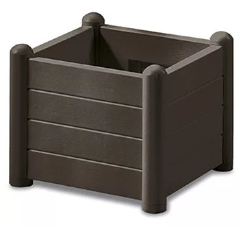 Stefanplast virágláda 43x43x35cm 30L dióbarna