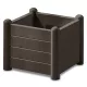 Stefanplast virágláda 43x43x35cm 30L dióbarna