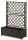 Stefanplast virágláda futtatóráccsal 100x43x35cm 80L dióbarna