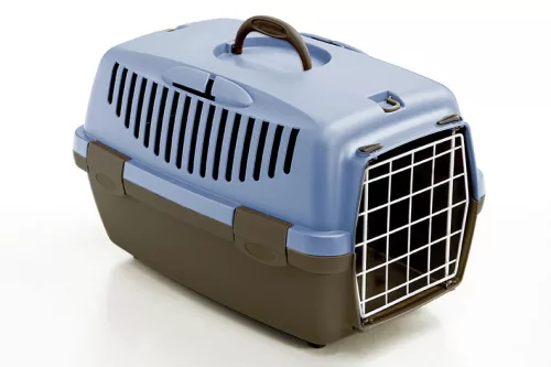 Gulliver 1 szállítóbox fém ajtós - kék 48x32x31cm