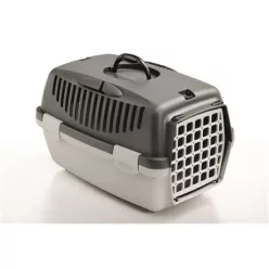   Gulliver 1 szállítóbox műanyag ajtós - szürke 48x32x31cm  5-6kg