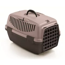   Gulliver 1 szállítóbox műanyag ajtós - mályva 48x32x31cm