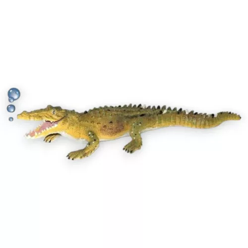 Buborékoló krokodil akváriumi dísz 48x16x10cm KE-1168