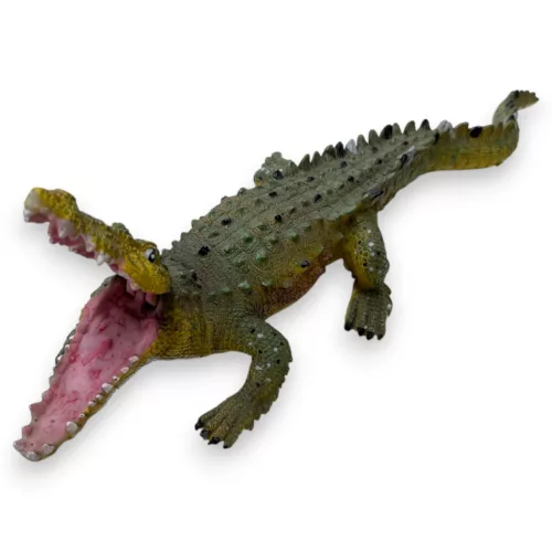Buborékoló krokodil akváriumi dísz 48x16x10cm KE-1168