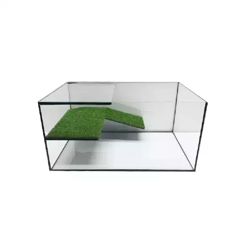 Terrárium teknősnek műfűvel 50L 4mm (TP)