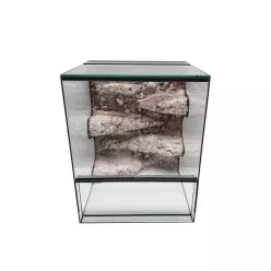 Terrárium háttérrel hüllőnek álló 25x25x40cm 25L (TP)