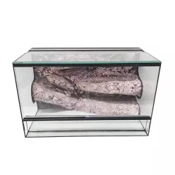 Terrárium háttérrel hüllőnek fekvő 40x30x30cm 36L (TP)