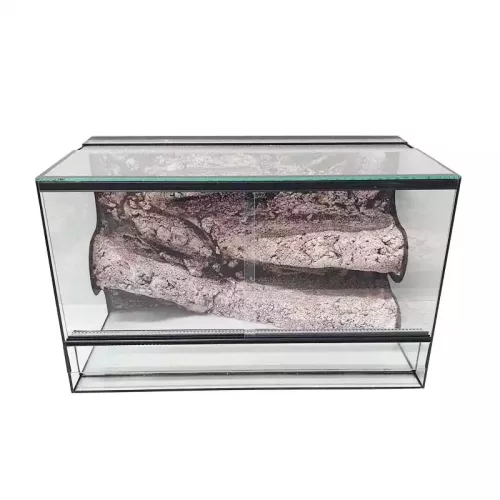 Terrárium háttérrel hüllőnek fekvő 40x30x30cm 36L (TP)