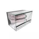 Terrárium háttérrel hüllőnek fekvő 40x30x30cm 36L (TP)