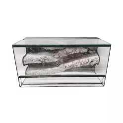 Terrárium háttérrel hüllőnek fekvő 60x30x30cm 54L (TP)