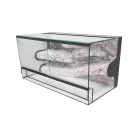Terrárium háttérrel hüllőnek fekvő 60x30x30cm 54L (TP)