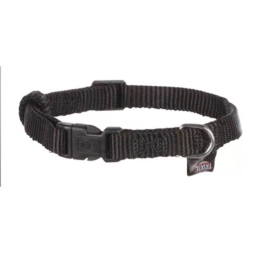 Trixie textil nyakörv 30-45cm/15mm S-M fekete 14211
