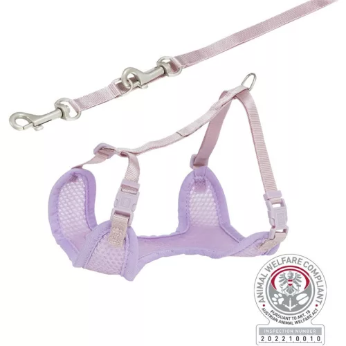 Trixie hám+póráz Puppy Soft 36-50cm/10mm M-L lila 15574