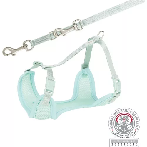 Trixie hám+póráz Puppy Soft 36-50cm/10mm M-L zöld 15575