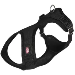   Trixie textil hám túrázáshoz Comfort Soft 25-35cm/15mm XXS-XS fekete 16241
