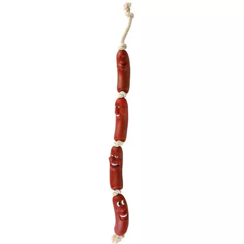 Trixie kötél játék kolbásszal kutyáknak 75cm 3252