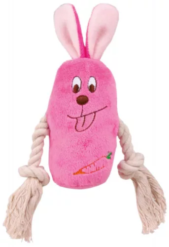 Trixie zsinóros plüss állatfigurák 13cm nyúl 3618