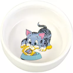 Trixie kerámia tál macska 300ml/11cm