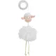 Trixie macskajáték plüss bárány gumi kötélen 20cm 45560