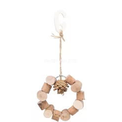   Trixie játék madárnak csőrkoptató karika fenyőtobozzal 11cm