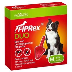 Fiprex Duo M 134mg+120,6mg rácsepegtető oldat kutyáknak
