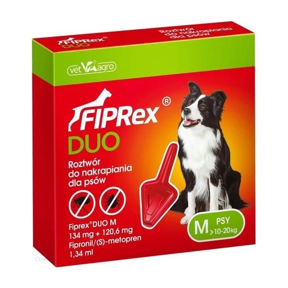 Fiprex Duo M 134mg+120,6mg rácsepegtető oldat kutyáknak