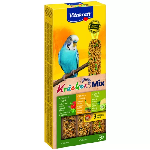 Vitakraft tripla rúd hullámos gyógynövény-banán-kiwi