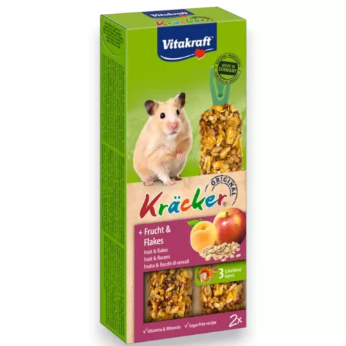 Vitakraft dupla rúd hörcsög gyümölcs-gabonapehely 112g