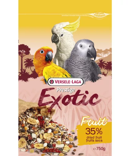 Versele-Laga Prestige Exotic Parrots Fruit Mix megkeverék óriás papagájoknak aszalt gyümölccsel 750g [6]