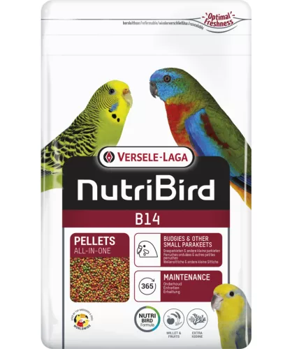 Versele-Laga NutriBird B14 tápláló pellet eledel hullámos papagájnak 800g
