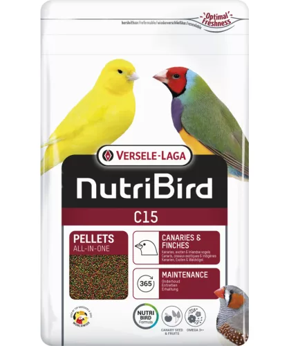 Versele-Laga NutriBird C15 extrudált pellet eledel - kanáriknak, exotáknak 1kg