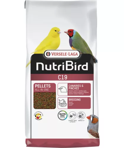 Versele-Laga NutriBird C19 extrudált pellet tenyésztáp kanáriknak, exotáknak  10kg