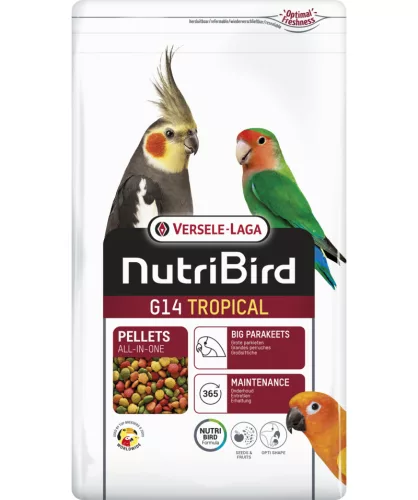 Versele-Laga NutriBird G14 Tropical extrudált pellet eledel nagypapagájoknak 3kg